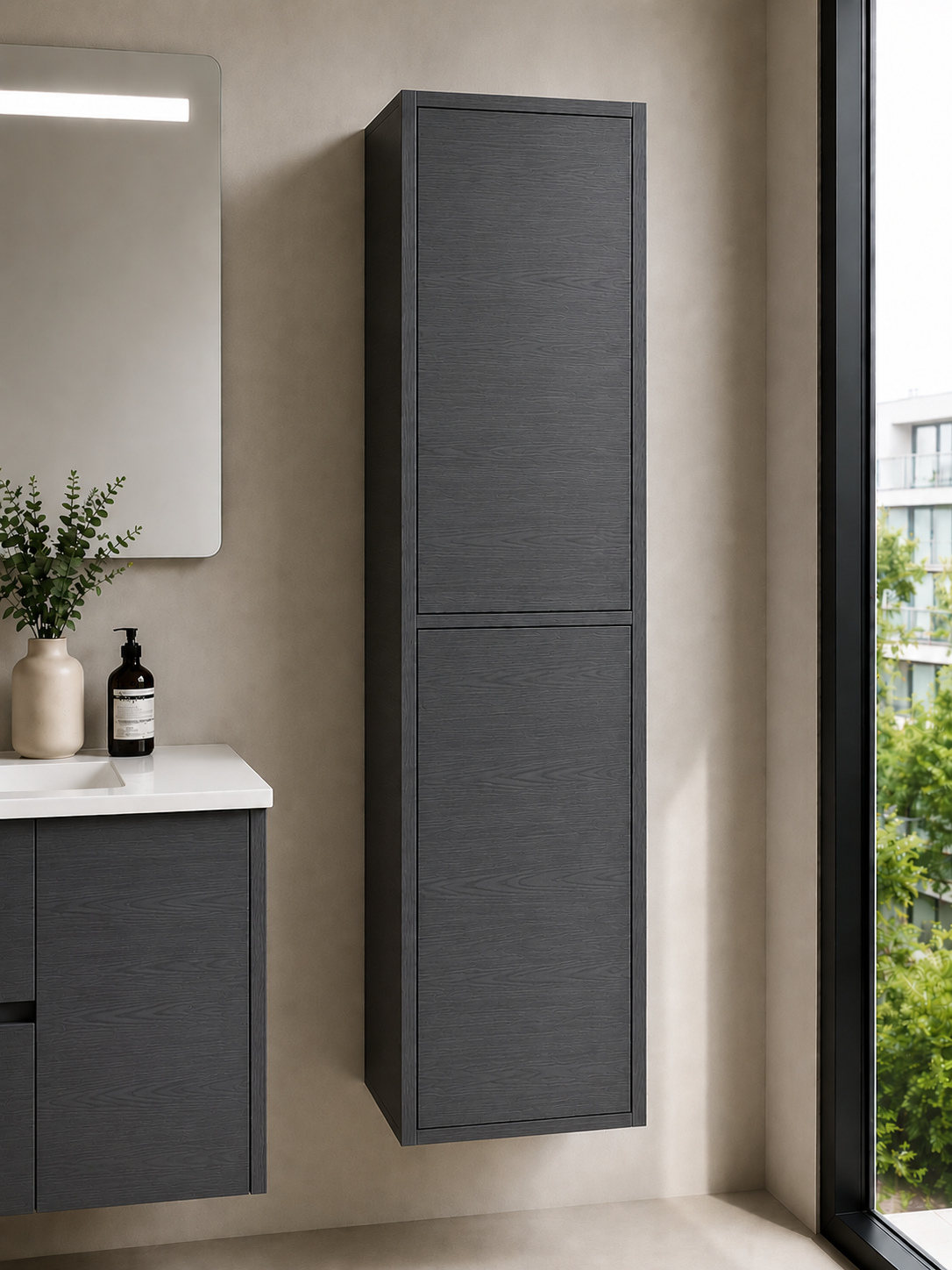 Vannas istabas kolonna FLORENCIA ar divām durvīm 140 cm
