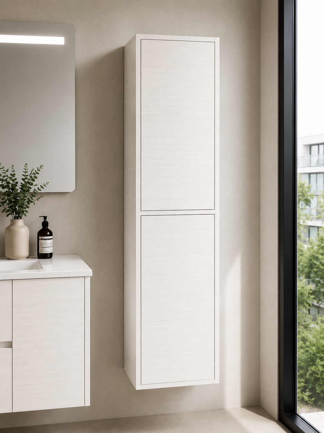 Vannas istabas kolonna FLORENCIA ar divām durvīm 140 cm