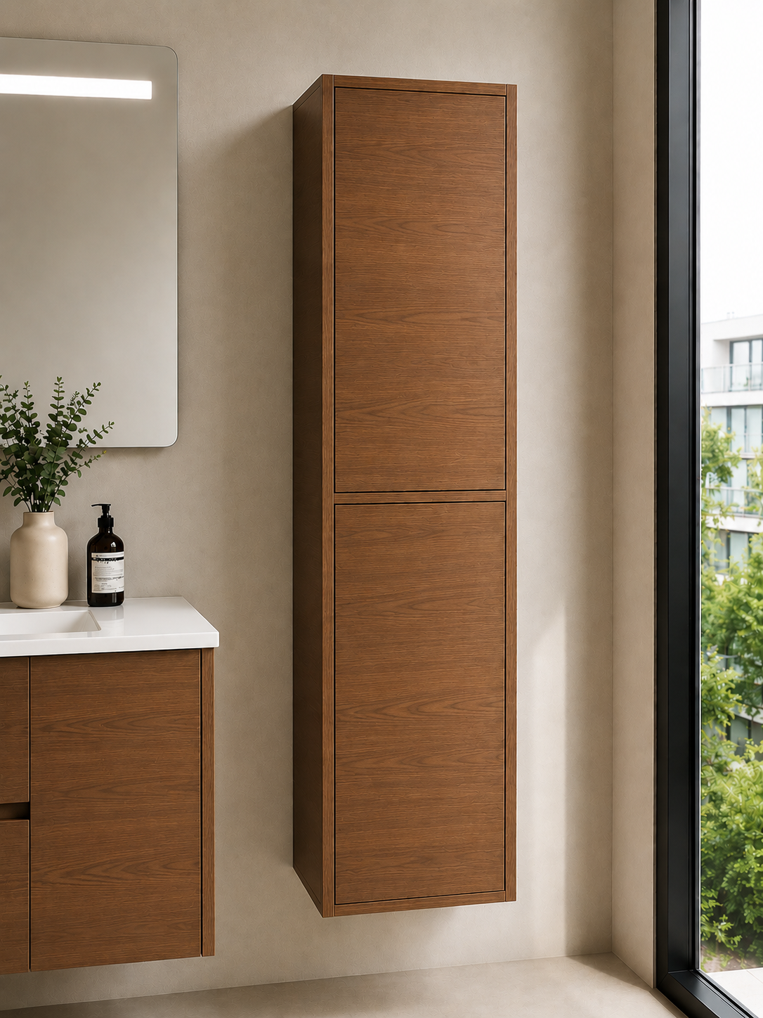 Vannas istabas kolonna FLORENCIA ar divām durvīm 140 cm