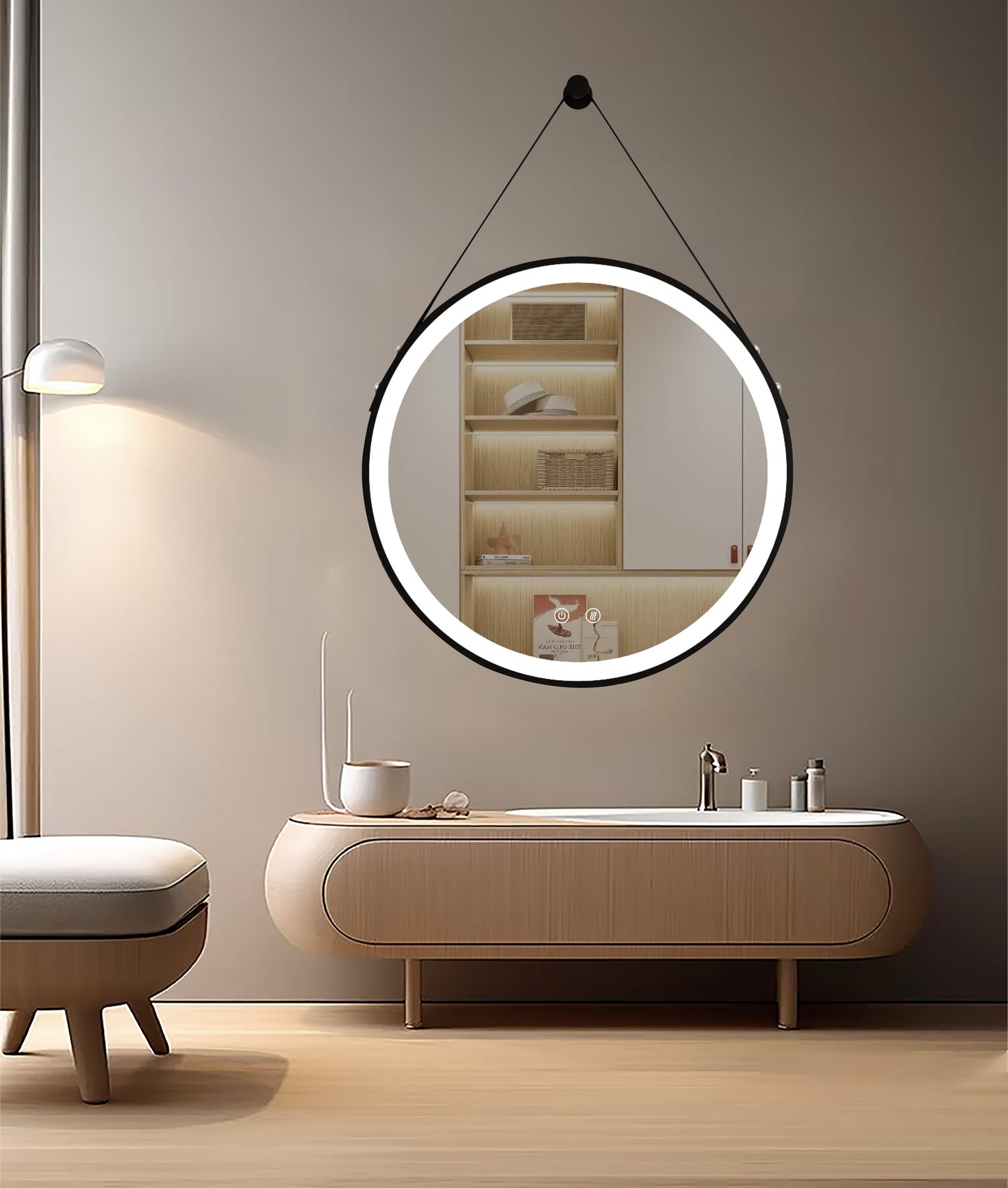 LED spogulis Olympus Black
