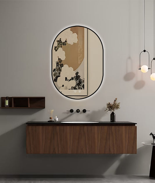 LED spogulis Selene Black
